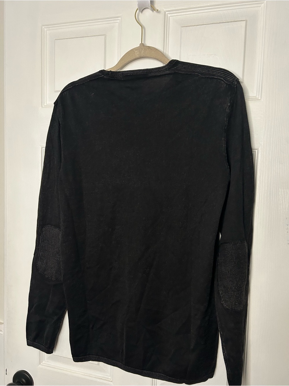 John Varvatos Flawed Walter Long Sleeve Acid Wash Crewneck T-Shirt - Picture 13 of 15